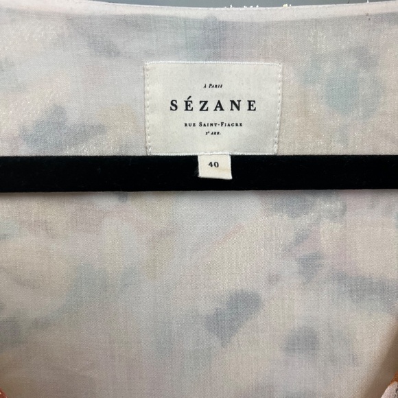 Sezane Aurena Dress Painted Lurex - Size 40 - Picture 7 of 7